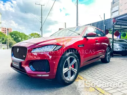 Jaguar F-PACE S AWD 3.0 S/C V6 na cor Vermelha no Novo Hamburgo / RS - 6496623