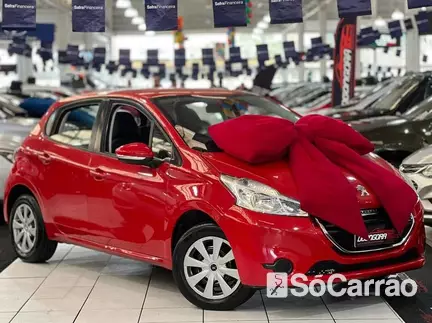 Peugeot 208 ACTIVE 1.5 8V na cor Vermelha em Curitiba / PR - 6675852