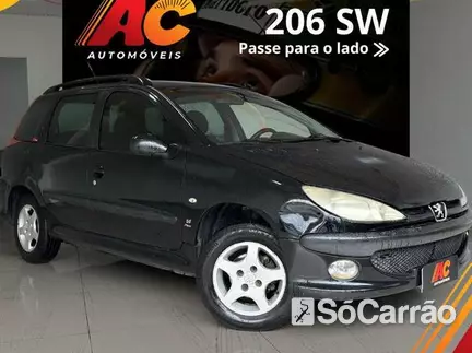 Peugeot 206 1.4 8V na cor Preta em Curitiba / PR - 6746870