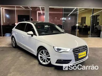 Audi A3 SPORTBACK AMBITION 1.8 16V TFSI S TRONIC na cor Branca em Curitiba / PR - 6782128