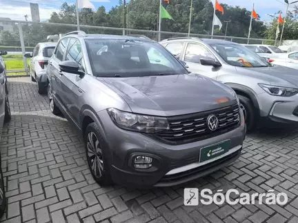 Volkswagen T-CROSS COMFORTLINE 200 1.0 TSI AT6 na cor Cinza em Blumenau / SC - 6758033