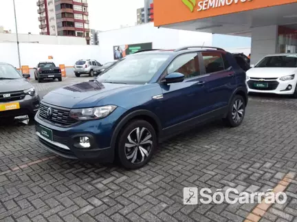 Volkswagen T-CROSS COMFORTLINE 200 1.0 TSI AT6 na cor Azul em Blumenau / SC - 6769089