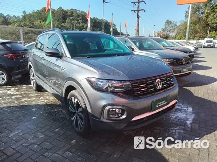 Volkswagen T-CROSS COMFORTLINE 200 1.0 TSI AT6 na cor Cinza em Blumenau / SC - 6795269