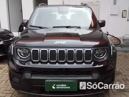 JEEP RENEGADE LONGITUDE 1.3 T270 GSE AT6 na cor Preta em Criciúma / SC - 6963907