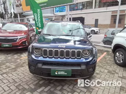 JEEP RENEGADE LONGITUDE 1.3 T270 GSE AT6 na cor Azul em Criciúma / SC - 6964028