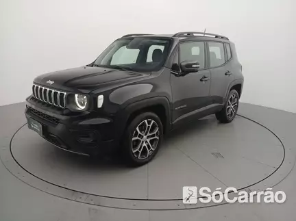 JEEP RENEGADE LONGITUDE 1.3 T270 GSE AT6 na cor Preta em Criciúma / SC - 6968615