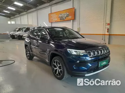 JEEP COMPASS LONGITUDE 4X2 1.3 T270 TB AT6 na cor Azul em São José / SC - 6818174