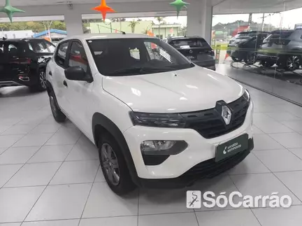 Renault KWID ZEN 1.0 12V SCE na cor Branca em Itajaí / SC - 6942321