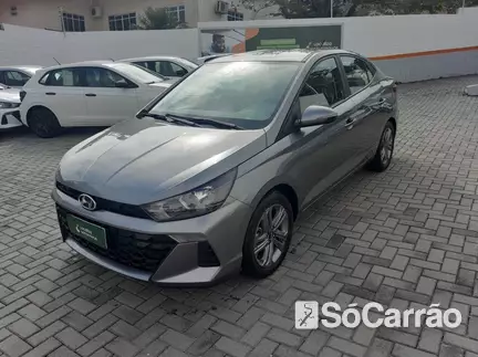 Hyundai HB20S COMFORT PLUS 1.0 TGDI 12V AT6 na cor Cinza em Joinville / SC - 6818537