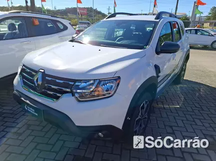 Renault DUSTER ICONIC 1.6 16V SCE CVT X-TRONIC na cor Branca em Florianópolis / SC - 7000457