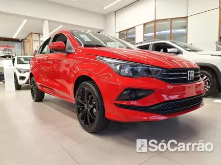 Fiat CRONOS DRIVE 1.3 8V CVT na cor Vermelha em Joinville / SC - 6907240