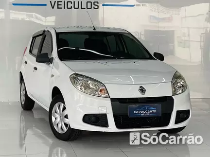 Renault SANDERO AUTHENTIQUE 1.0 16V HIFLEX na cor Branca em Ponta Grossa / PR - 6973705