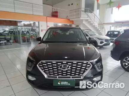 Hyundai CRETA COMFORT 1.0 12V T-GDI AT na cor Preta no Santa Maria / RS - 6764678