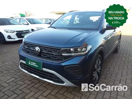 Volkswagen T-CROSS 200 1.0 TSI AT6 na cor Azul em Londrina / PR - 6935443