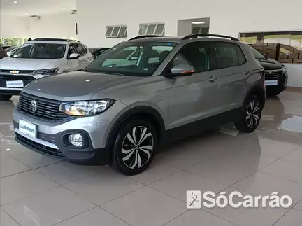 Volkswagen T-CROSS 200 1.0 TSI AT6 na cor Prata em Londrina / PR - 6772292