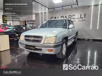 Chevrolet S10 CD ADVANTAGE 4X2 2.4 8V FLEXPOWER na cor Prata em Londrina / PR - 6951572