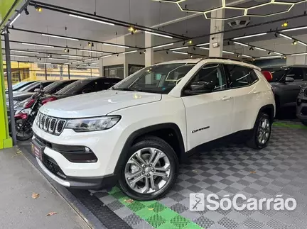 JEEP COMPASS LONGITUDE 4X2 1.3 T270 TB AT6 na cor Branca em Londrina / PR - 6963041