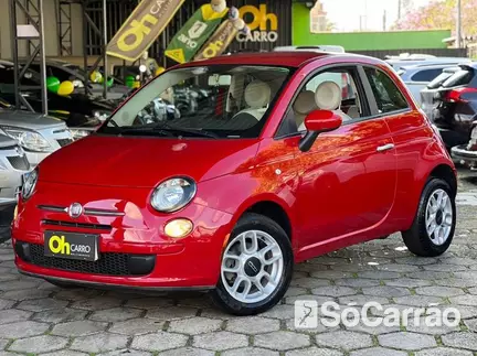 Fiat 500 CULT EVO 1.4 8V DUAL na cor Vermelha em Curitiba / PR - 6732643