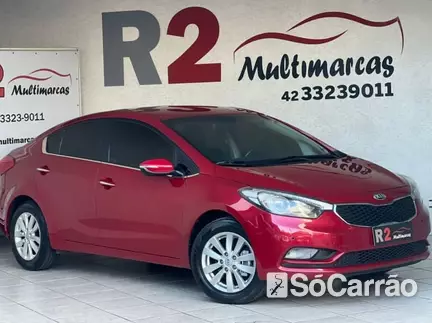 KIA CERATO SX E.294 1.6 16V AT6 na cor Vermelha em Ponta Grossa / PR - 6767573