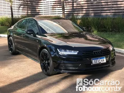 Audi A7 SPORTBACK AMBIENTE 2.0 16V TFSI QUATTRO S TRONIC na cor Preta em Londrina / PR - 6730292