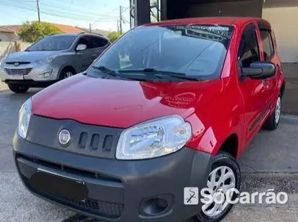 Fiat UNO VIVACE 1.0 8V EVO na cor Vermelha em Londrina / PR - 6925781