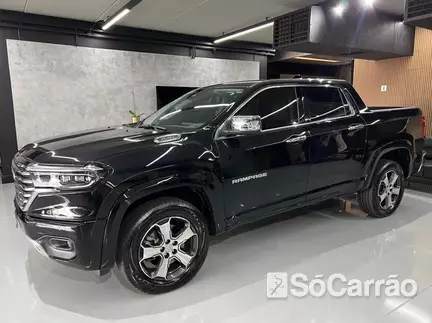 RAM RAMPAGE LARAMIE 4X4 2.0 16V HURRICANE TB AT9 na cor Preta em Londrina / PR - 6905322