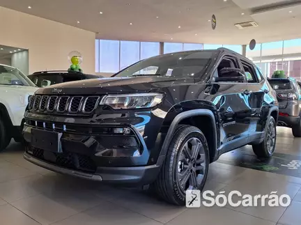 JEEP COMPASS LONGITUDE 4X2 1.3 T270 TB AT6 na cor Preta em Curitiba / PR - 6329112
