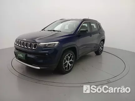 JEEP COMPASS LONGITUDE 4X2 1.3 T270 TB AT6 na cor Azul em Cascavel / PR - 6920586