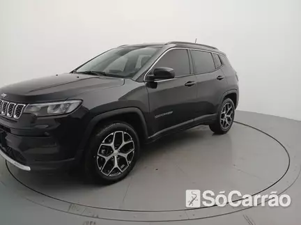 JEEP COMPASS LONGITUDE 4X2 1.3 T270 TB AT6 na cor Preta em Cascavel / PR - 6940463