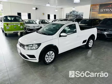 Volkswagen SAVEIRO CS 1.6 TRENDLINE na cor Branca em Gaspar / SC - 6537426