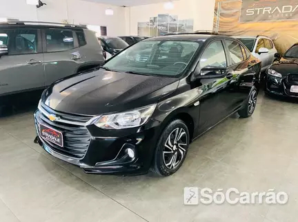 Chevrolet ONIX PLUS LT 1.0 12V MT6 na cor Preta em Gaspar / SC - 6723164