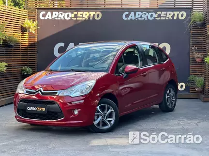 Citroen C3 TENDANCE 1.6 16V AT na cor Vermelha no Novo Hamburgo / RS - 6985172
