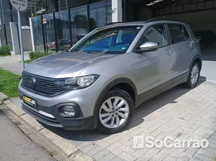 Volkswagen T-CROSS 200 1.0 TSI AT na cor Prata em Curitiba / PR - 6609478