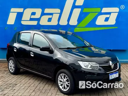 Renault SANDERO LIFE 1.0 12V SCE na cor Preta em Guarapuava / PR - 6485181
