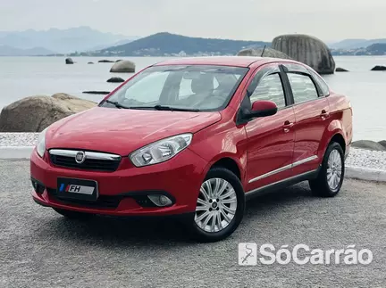 Fiat GRAND SIENA ESSENCE 1.6 16V na cor Vermelha em Florianópolis / SC - 6741653