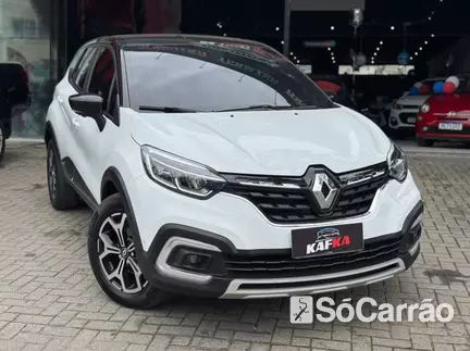 Renault CAPTUR ICONIC 1.3 16V TCE CVT X-TRONIC na cor Branca em Joinville / SC - 6475487