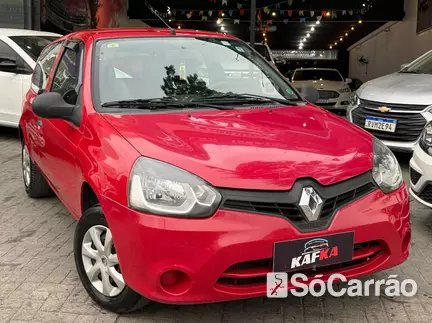Renault CLIO AUTHENTIQUE 1.0 16V HIPOWER na cor Vermelha em Joinville / SC - 6803324