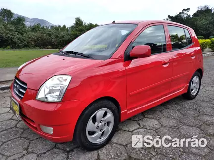 KIA PICANTO EX 1.1 12V AT na cor Vermelha em Florianópolis / SC - 6775121