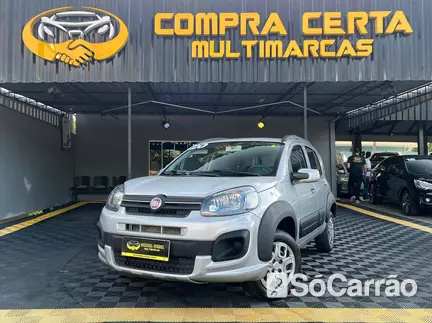 Fiat UNO WAY 1.0 6V na cor Prata em Joinville / SC - 6511739
