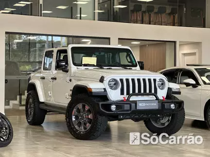 JEEP WRANGLER SAHARA OVERLAND 4X4 2.0 TB AT8 na cor Branca em Florianópolis / SC - 6762208