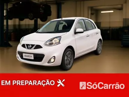 Nissan MARCH 1.0 16V na cor Branca em São José / SC - 6788445