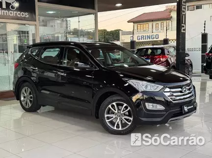 Hyundai SANTA FE GLS 7LUG 4WD 3.3 V6 AT na cor Preta em Florianópolis / SC - 6741146