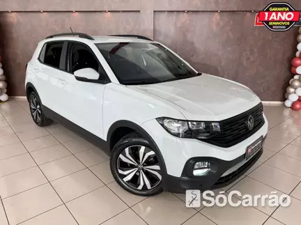 Volkswagen T-CROSS 200 1.0 TSI AT6 na cor Branca em Arapongas / PR - 6730939