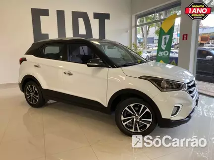 Hyundai CRETA PRESTIGE 2.0 16V AT6 na cor Branca em Arapongas / PR - 6910095