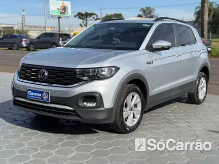 Volkswagen T-CROSS 200 1.0 TSI AT na cor Prata em Arapongas / PR - 6914226