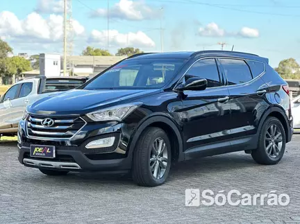 Hyundai SANTA FE GLS 4WD 3.3 V6 AT na cor Preta em Xanxere / SC - 6462354