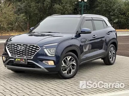 Hyundai CRETA LIMITED 1.0 12V T-GDI AT na cor Azul em Xanxere / SC - 6788605