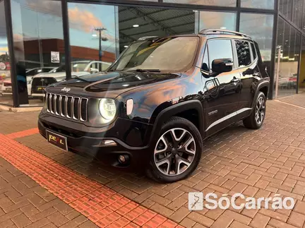 JEEP RENEGADE LONGITUDE 1.8 16V AT6 na cor Preta em Xanxere / SC - 6864732