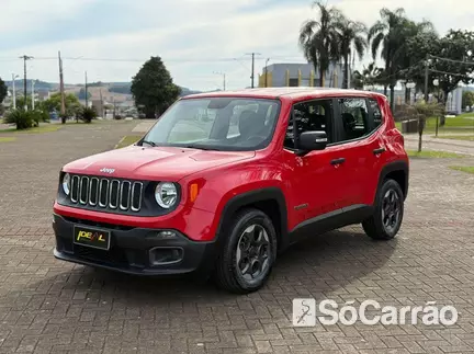 JEEP RENEGADE 1.8 SPORT na cor Vermelha em Xanxere / SC - 6928912