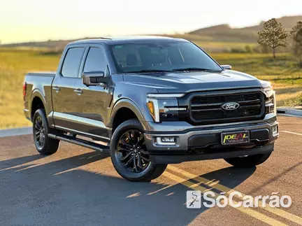 Ford F-150 CD LARIAT 4X4 5.0 V8 4P na cor Cinza em Xanxere / SC - 6940631
